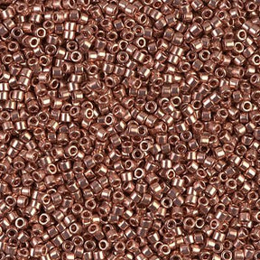 Delica 11/0 - DB040 - Bright Copper Plated - PerlineBeads