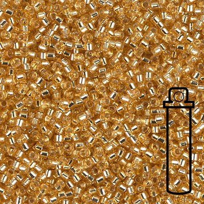 Delica 11/0 - DB042 - Silver Lined Gold - PerlineBeads