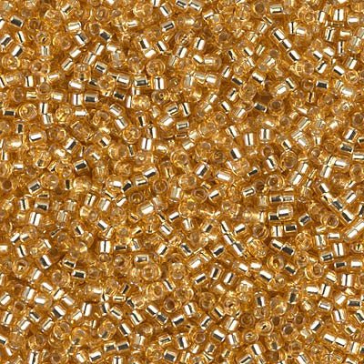 Delica 11/0 - DB042 - Silver Lined Gold - PerlineBeads