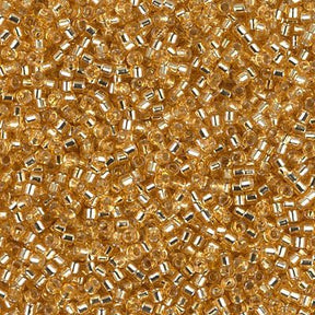 Delica 11/0 - DB042 - Silver Lined Gold - PerlineBeads