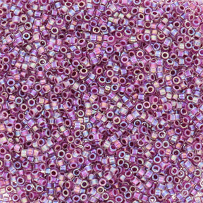 Delica 11/0 - DB056 - Lined Magenta AB - PerlineBeads