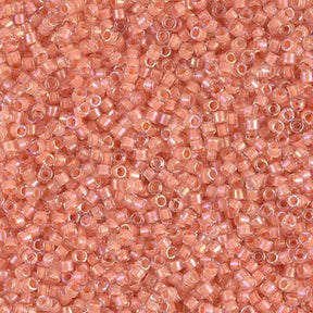 Delica 11/0 - DB068 - Lined Yellow/Orange - PerlineBeads