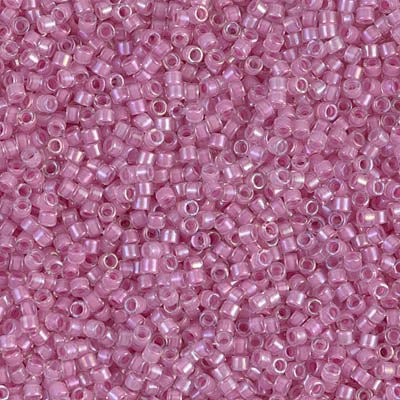 Delica 11/0 - DB072 - Lined Pale Lilac - PerlineBeads