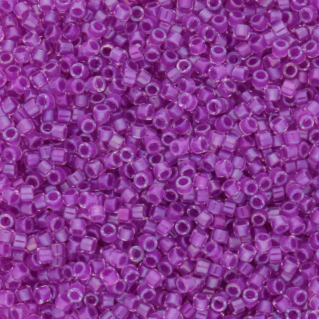 Delica 11/0 - DB073 - Lined Lilac AB - PerlineBeads