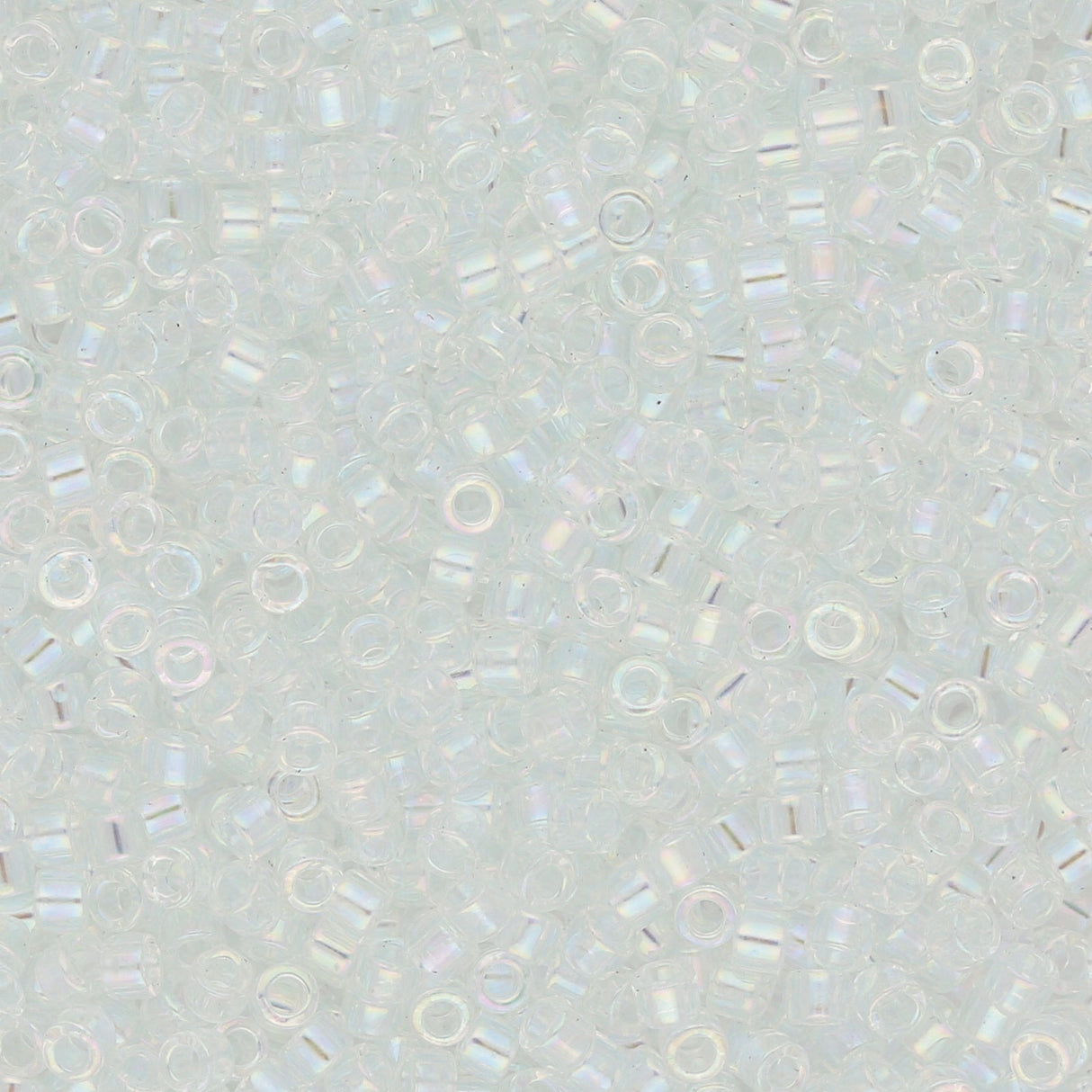 Delica 11/0 - DB083 - Lined light Aqua AB - PerlineBeads
