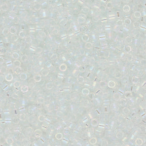 Delica 11/0 - DB083 - Lined light Aqua AB - PerlineBeads