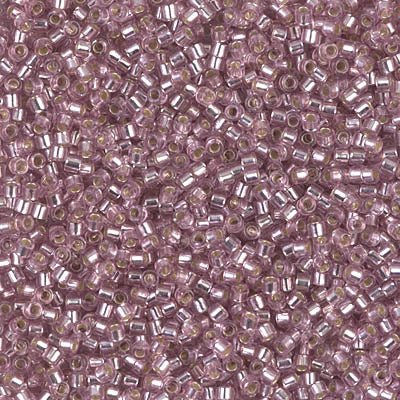 Delica 11/0 - DB1434 - Silver Lined Pale Rose - PerlineBeads