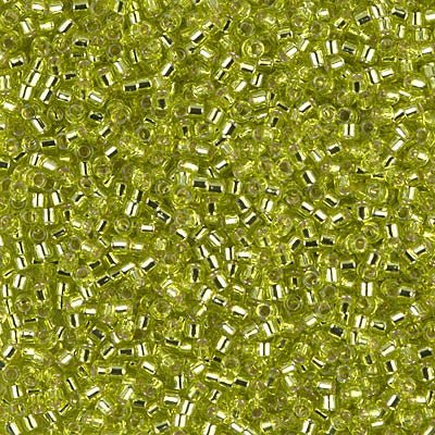 Delica 11/0 - DB147 - Silver Lined Chartreuse - PerlineBeads
