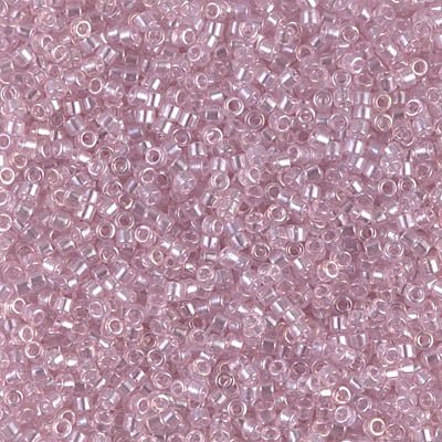 Delica 11/0 - DB1472 - Transparent Pale Rose Luster - PerlineBeads