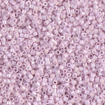 Delica 11/0 - DB1504 - Opaque Pale Rose AB - PerlineBeads