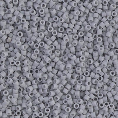 Delica 11/0 - DB1589 - Opaque Ghost Grey - PerlineBeads