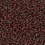 Delica 11/0 - DB1685 - Silver Lined Glazed Dark Cranberry - PerlineBeads