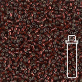 Delica 11/0 - DB1685 - Silver Lined Glazed Dark Cranberry - PerlineBeads