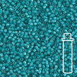 Delica 11/0 - DB1782 - White Lined Teal AB - PerlineBeads