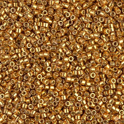 Delica 11/0 - DB1833 - Duracoat Galvanized Yellow Gold - PerlineBeads