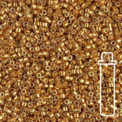 Delica 11/0 - DB1833 - Duracoat Galvanized Yellow Gold - PerlineBeads