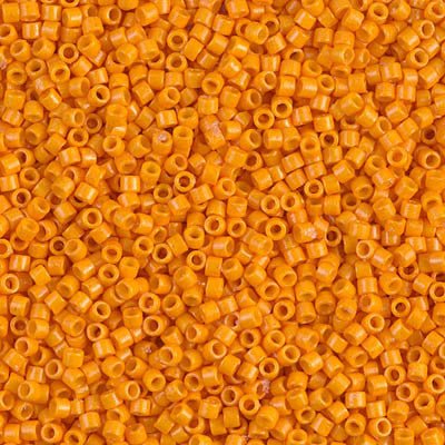 Delica 11/0 - DB2104 - Duracoat Opaque Kumquat - PerlineBeads