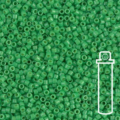 Delica 11/0 - DB2126 - Duracoat Opaque Fiji Green - PerlineBeads