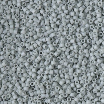 Delica 11/0 - DB2281 - Frost Opaque Glaze Cadet Gray - PerlineBeads