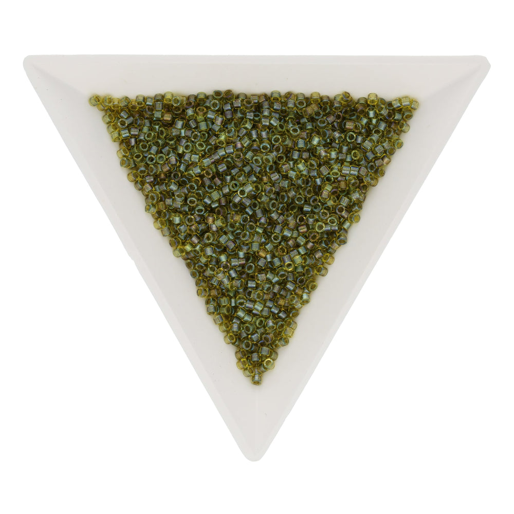 Delica 11/0 – DB2377 – Fancy Lined Olive - PerlineBeads