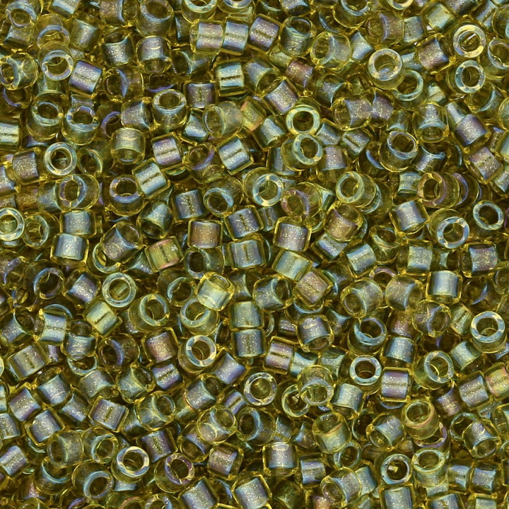 Delica 11/0 – DB2377 – Fancy Lined Olive - PerlineBeads