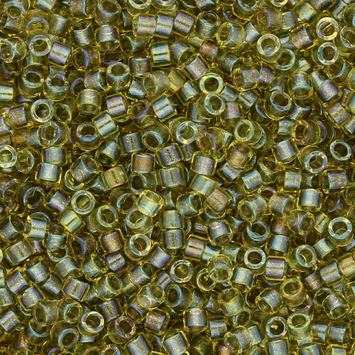 Delica 11/0 – DB2377 – Fancy Lined Olive - PerlineBeads