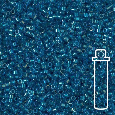 Delica 11/0 – DB2385 – Fancy Lined Teal Blue - PerlineBeads