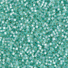 Delica 11/0 - DB626 - Silver Lined Light Mint Green - PerlineBeads