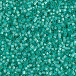 Delica 11/0 - DB627 - Silver Lined Mint Green Alabaster - PerlineBeads