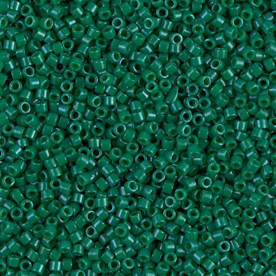 Delica 11/0 - DB656 - Dyed Opaque Jade Green - PerlineBeads