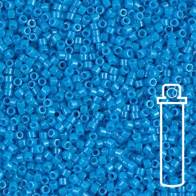 Delica 11/0 - DB659 - Dyed Opaque Capri Blue - PerlineBeads