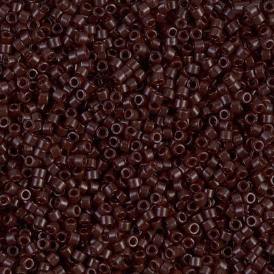 Delica 11/0 - DB734 - Opaque Chocolate Brown - PerlineBeads