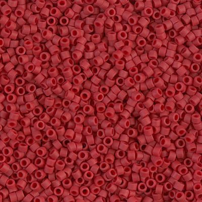 Delica 11/0 - DB796 - Dyed Matte Opaque Maroon - PerlineBeads
