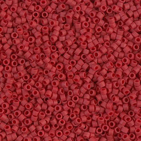 Delica 11/0 - DB796 - Dyed Matte Opaque Maroon - PerlineBeads