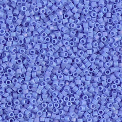 Delica 11/0 - DB881 - Matte Opaque Light Blue AB - PerlineBeads
