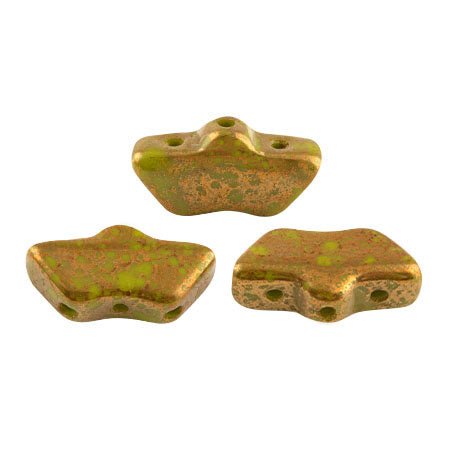 Delos® Par Puca® - Opaque Green Bronze - PerlineBeads