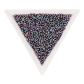 Demi-Round 11/0 – Gold-Lustered Hydrangea - PerlineBeads