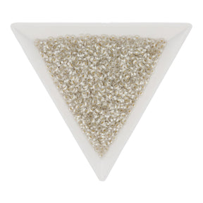 Demi-Round 11/0 – PermaFinish – Silver Lined Frosted - PerlineBeads