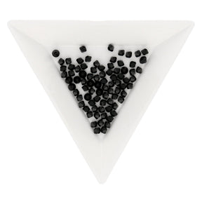 Doppelkegel 3 mm - Jet - PerlineBeads