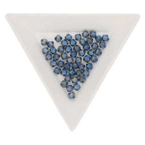 Doppelkegel 4 mm – aus Glas - Blue Rainbow - PerlineBeads