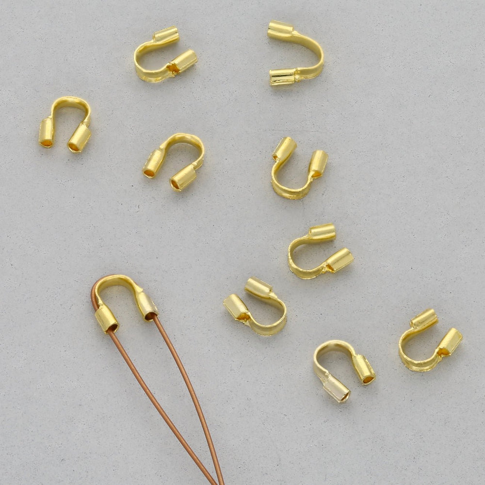 Drahtschutz (Wire guardian) aus Messing – Farbe Gold - PerlineBeads