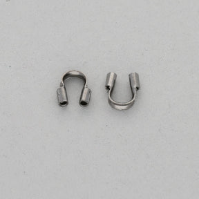 Drahtschutz (Wire guardian) aus Messing – Farbe Gunmetal - PerlineBeads