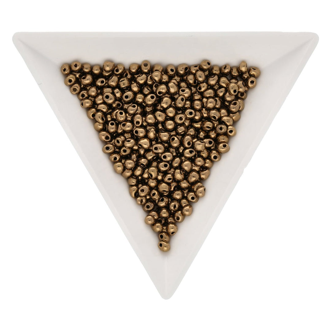 Drop Beads 2,8 mm – Dark Bronze - PerlineBeads