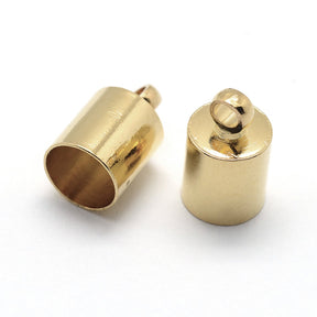 Endkappe-Kordelende 10x5 mm - Gold - PerlineBeads