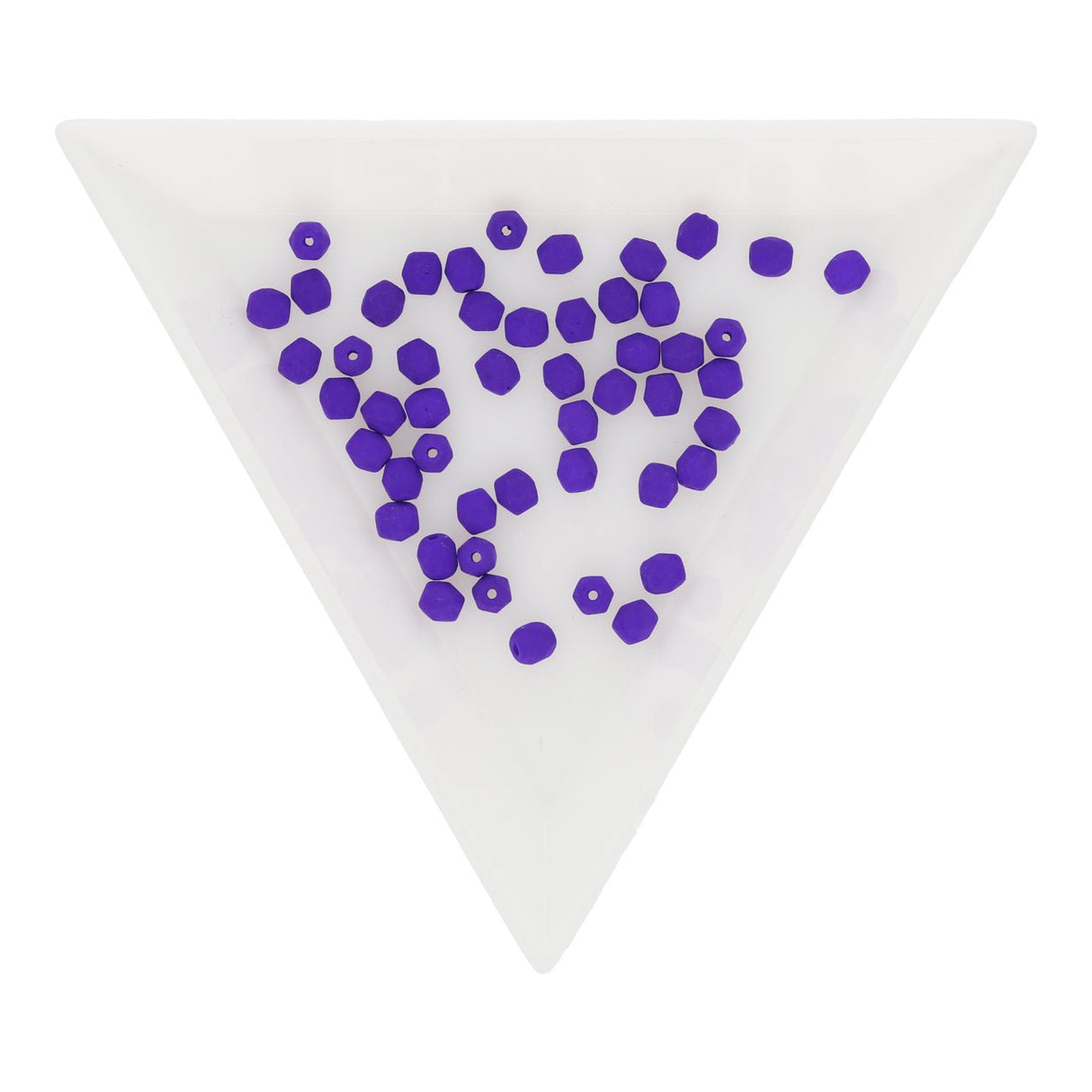 Fire polished 3 mm Glasperlen - Neon Dark Purple - PerlineBeads