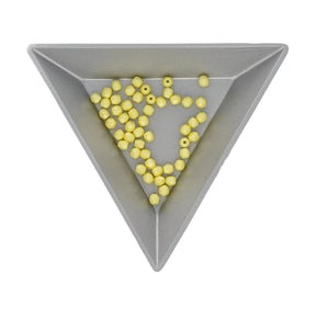 Fire polished 3 mm Glasperlen - Pearl Shine Amber - PerlineBeads