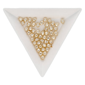 Fire polished 4 mm Glasperlen - Crystal Pearl Peach - PerlineBeads