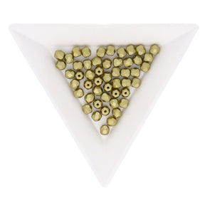 Fire polished 4 mm Glasperlen - Pastel lime - PerlineBeads