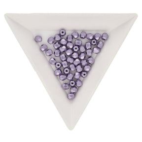 Fire polished 4 mm - Saturated Metallic Ballet Slipper - PerlineBeads