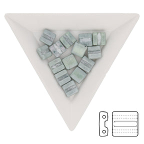 Fixer Beads horizontale Ausführung - Chalk Green Luster - PerlineBeads